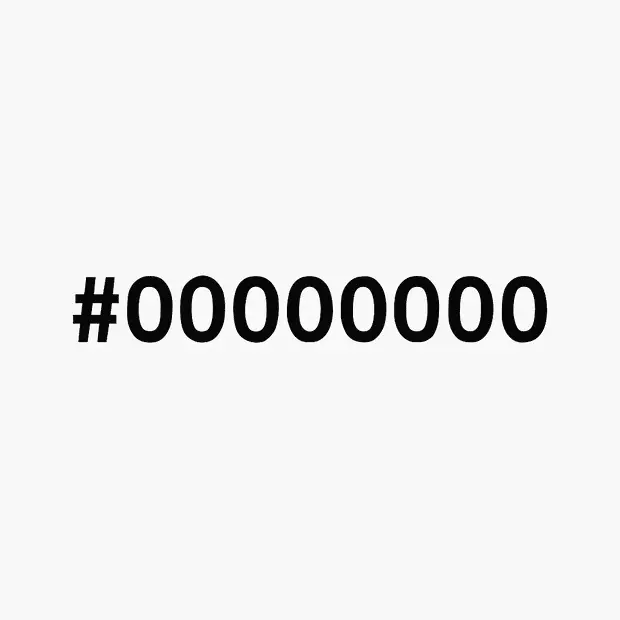 color code #00000000